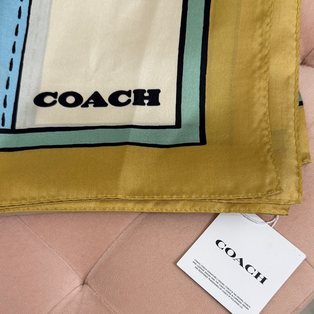 Coach Tromple Loeil Print Silk
Square Scarf - Picture 2 of 7